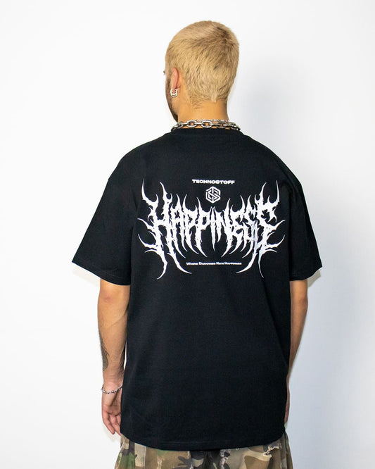 Happiness T-Shirt (unisex, schwarz)