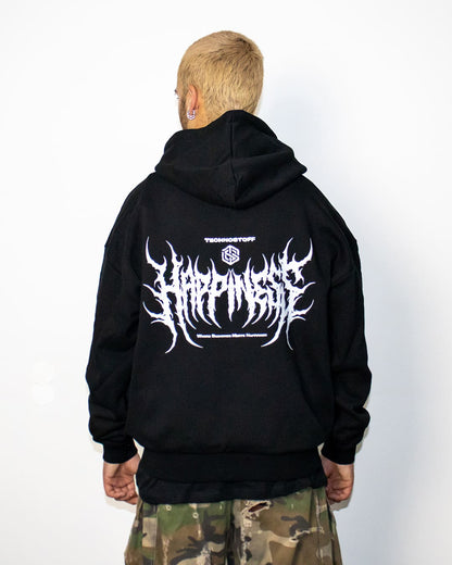 Happiness Ultra Heavy Hoodie (unisex, schwarz)