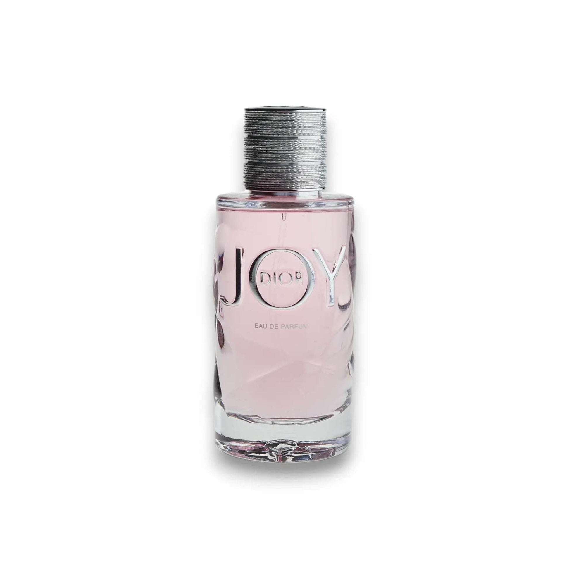 Eleganter Flakon mit rosafarbenem Eau de Parfum JOY, luxuriöses Damenduft-Design