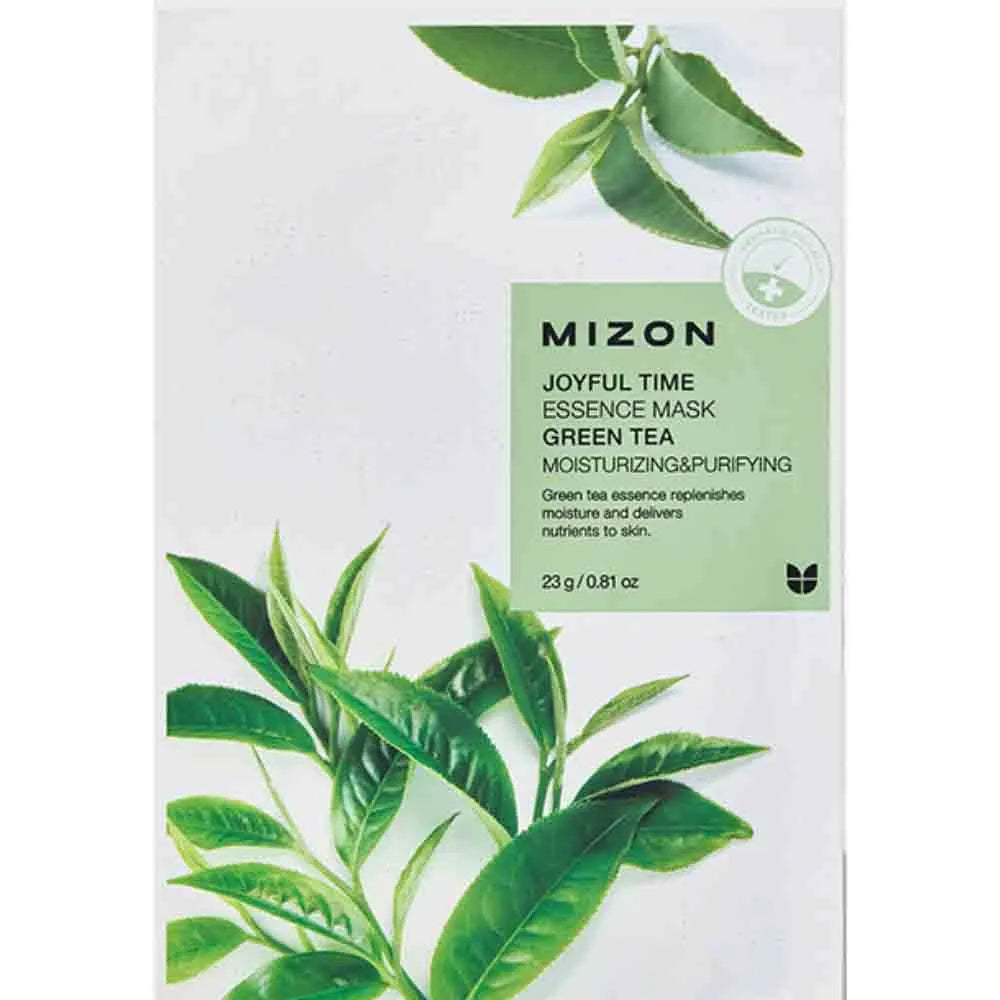 MIZON | Joyful Time Essence Mask - Green Tea - Moisturizing & Purifying - 23 g