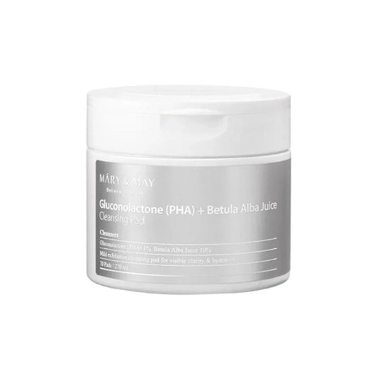 Mary&May | Gluconolactone (PHA) + Betula Alba Juice Cleansing Pad 70 Pads