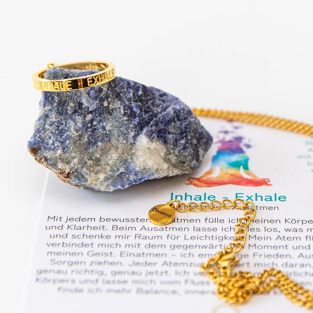 Kette mit Ring | vergoldet | Inhale Exhale