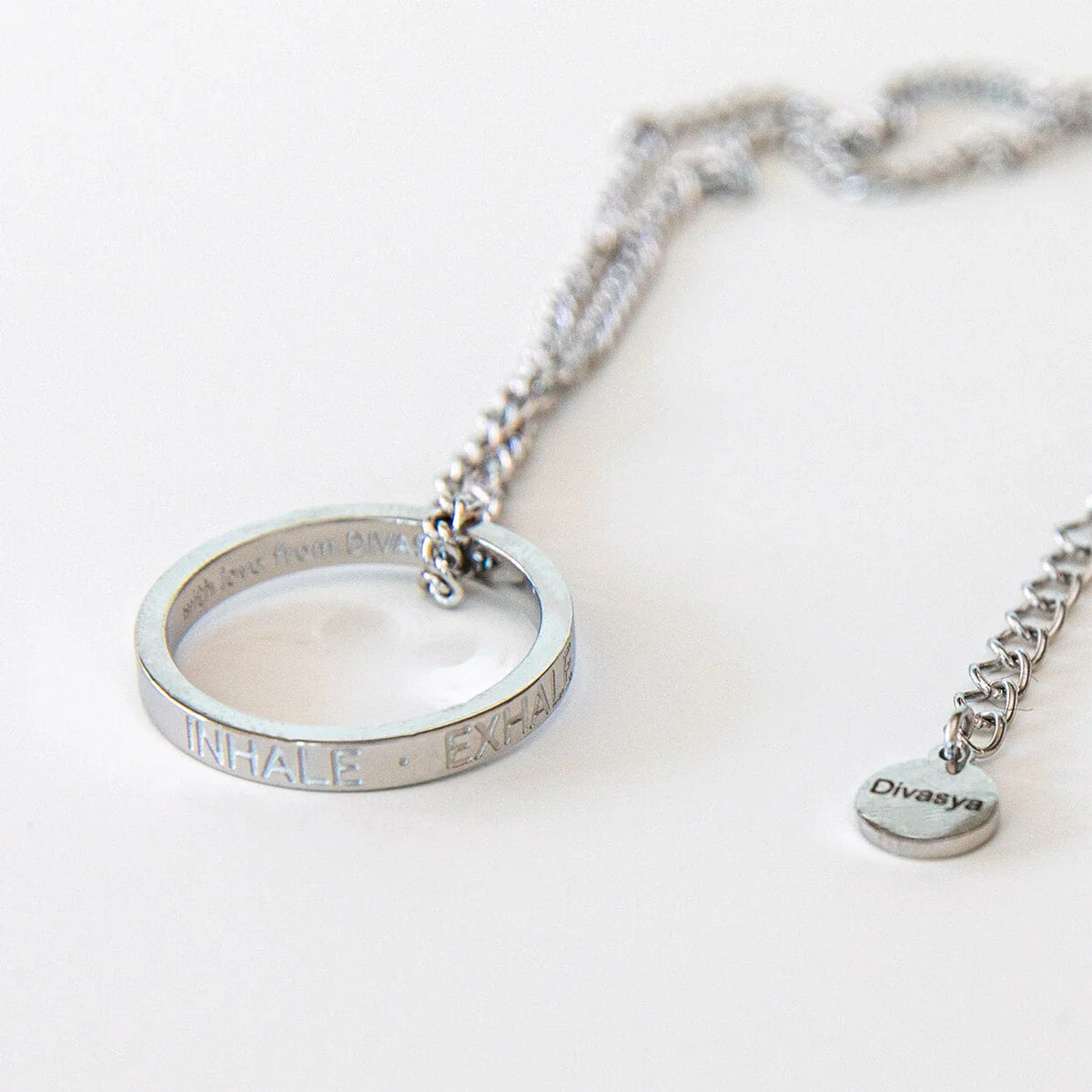 Kette mit Ring | silber | Inhale - Exhale