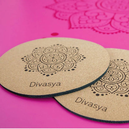 Kniepads Yoga aus Naturkautschuk & Kork (2 Stk., 20cm)