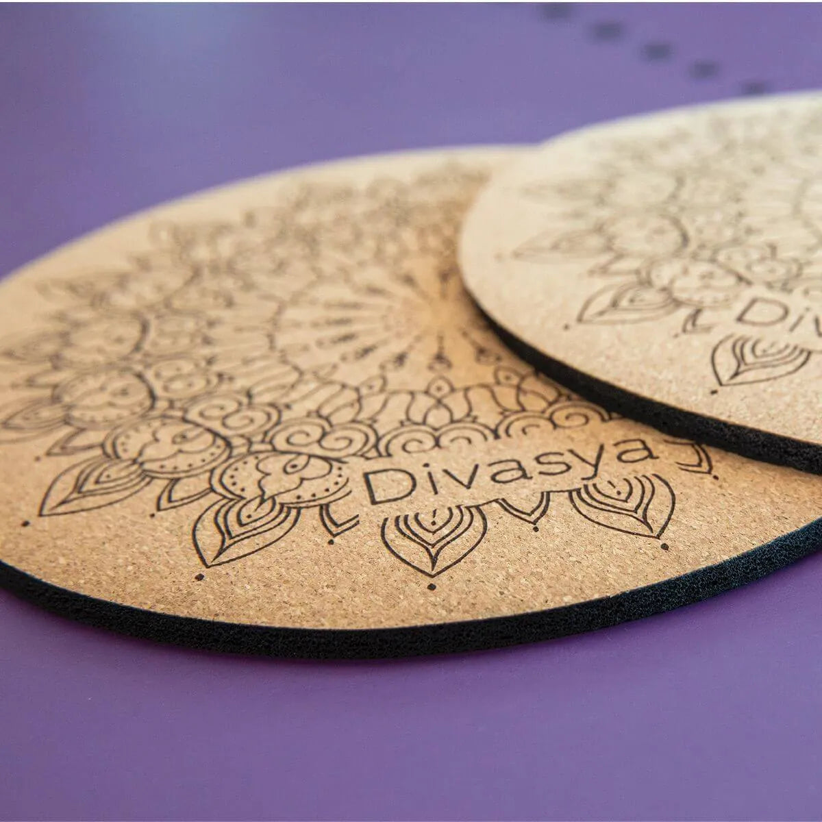 Kniepads Yoga aus Naturkautschuk & Kork (2 Stk., 20cm)