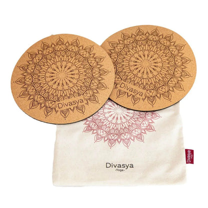 Kniepads Yoga aus Naturkautschuk & Kork (2 Stk., 20cm)