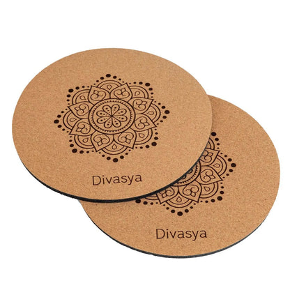 Kniepads Yoga aus Naturkautschuk & Kork (2 Stk., 20cm)