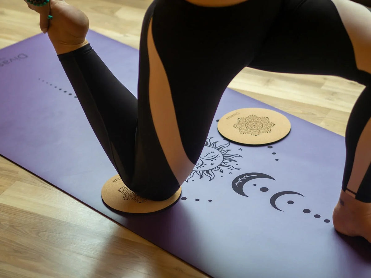 Kniepads Yoga aus Naturkautschuk & Kork (2 Stk., 20cm)