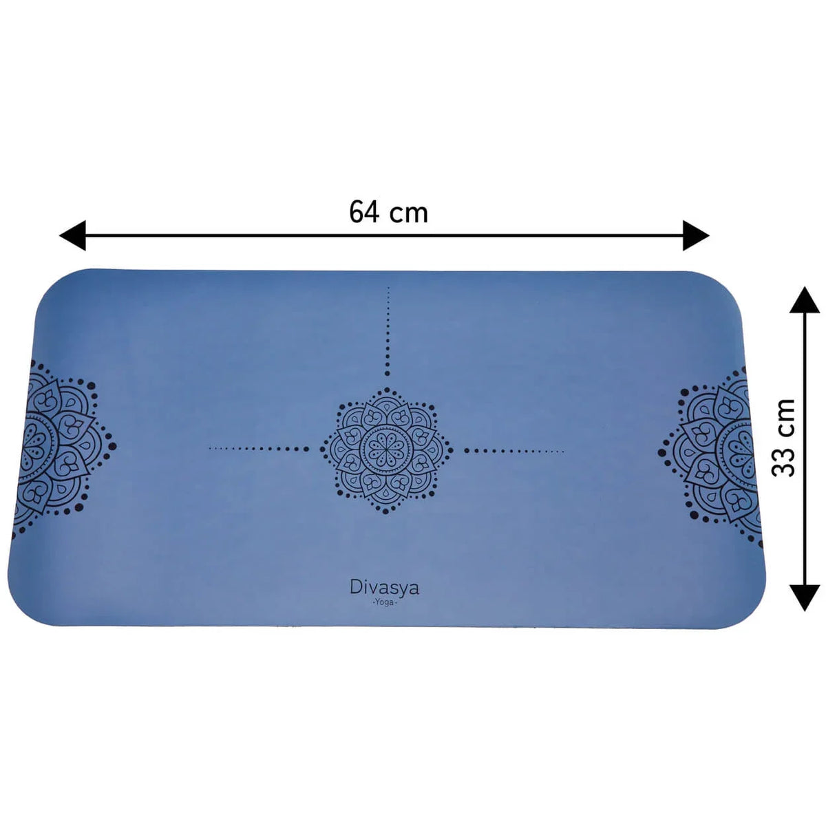 Yoga Knie Pad aus Naturkautschuk, extra breit & lang (64 x 33cm)