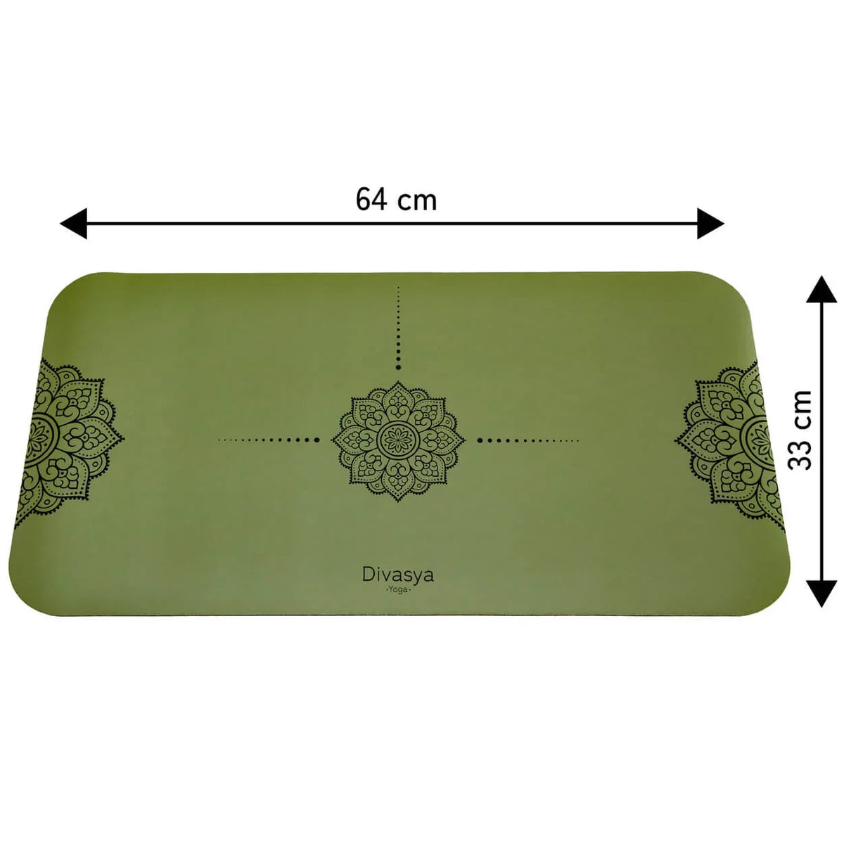 Yoga Knie Pad aus Naturkautschuk, extra breit & lang (64 x 33cm)