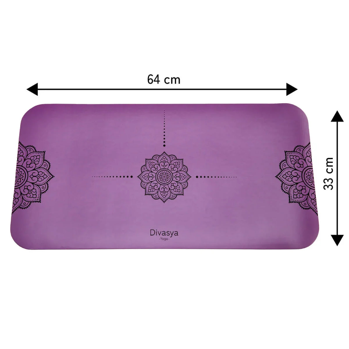 Yoga Knie Pad aus Naturkautschuk, extra breit & lang (64 x 33cm)
