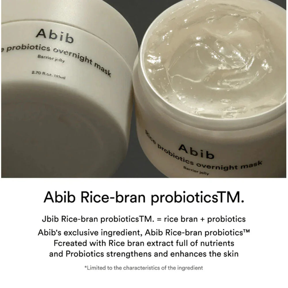 Abib | Rice Probiotics Overnight Mask Barrier Jelly - 80 ml