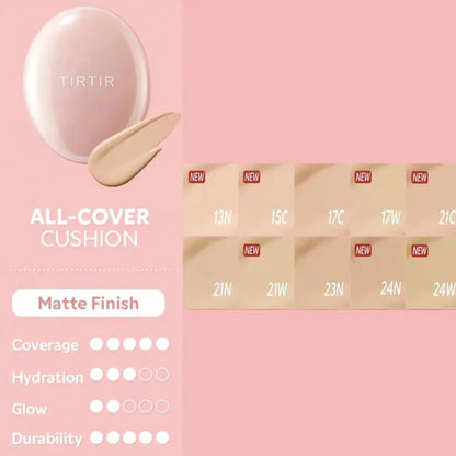 TIRTIR | Mask Fit All Cover Cushion 15C Fair Porcelain - 18 g
