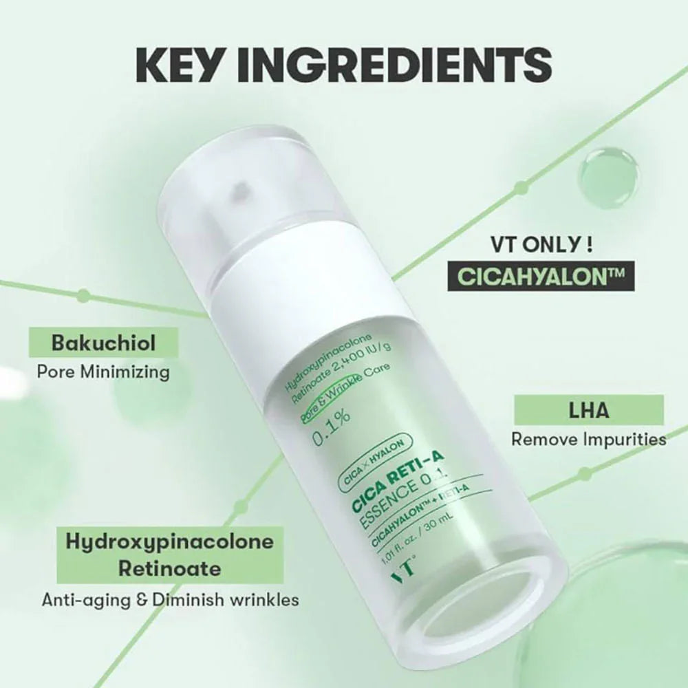 VT Cosmetics | Cica Reti-A Essence 0.1 – 30 ml