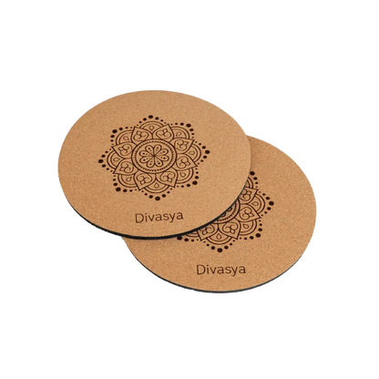 Kniepads Yoga aus Naturkautschuk & Kork (2 Stk., 20cm)