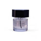 Glasflakon L'Homme Eau de Toilette mit schwarzem Deckel auf weißem Hintergrund.
