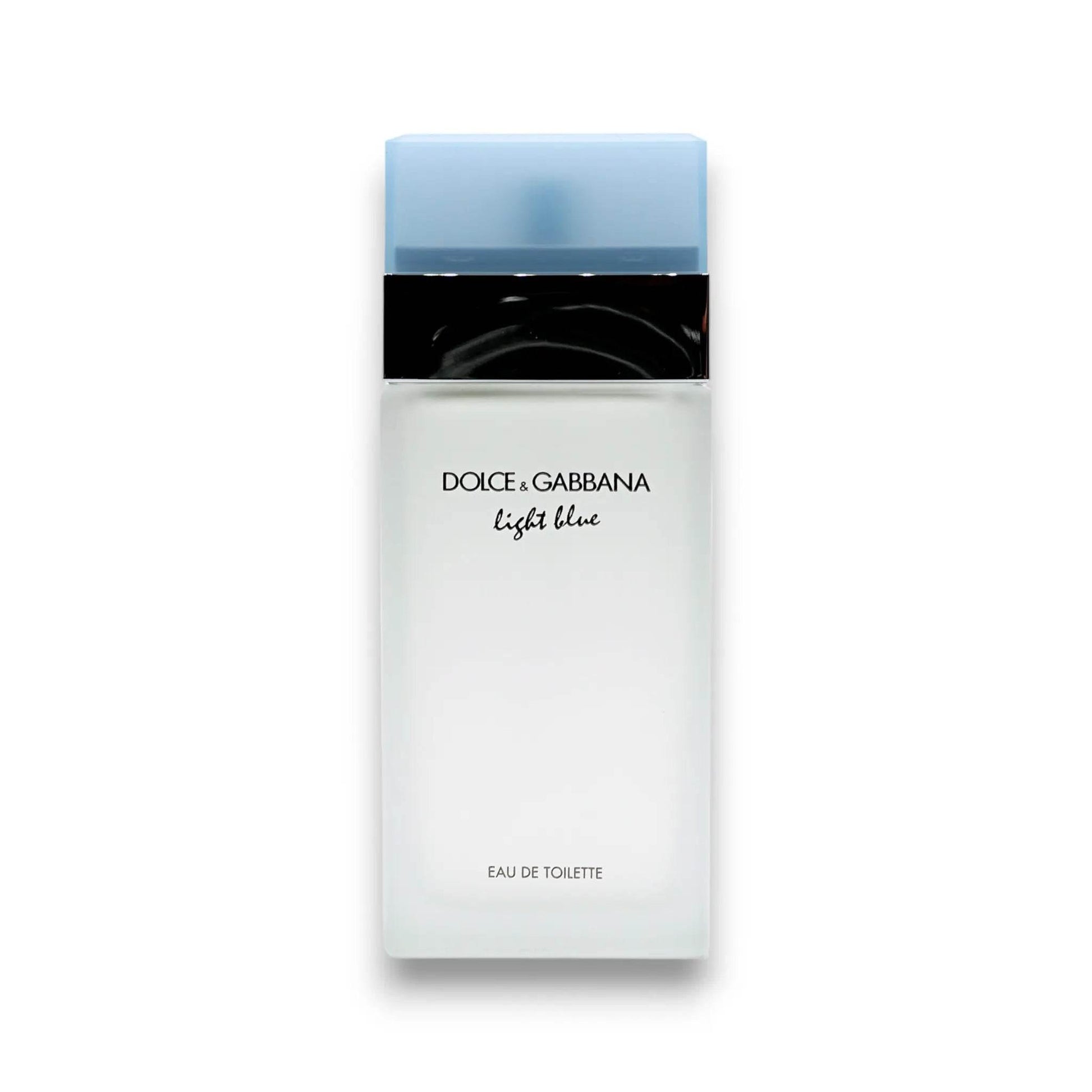 Dolce & Gabbana Light Blue Eau de Toilette Flakon mit hellblauem Verschluss, Produktfoto