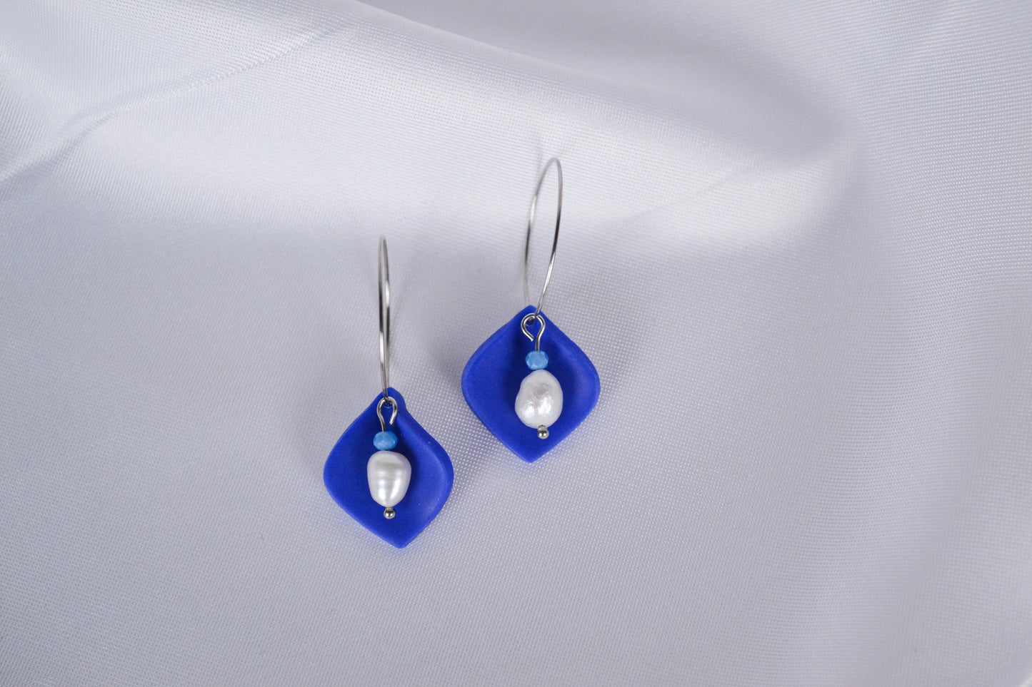 Creolen Leyla in Blau