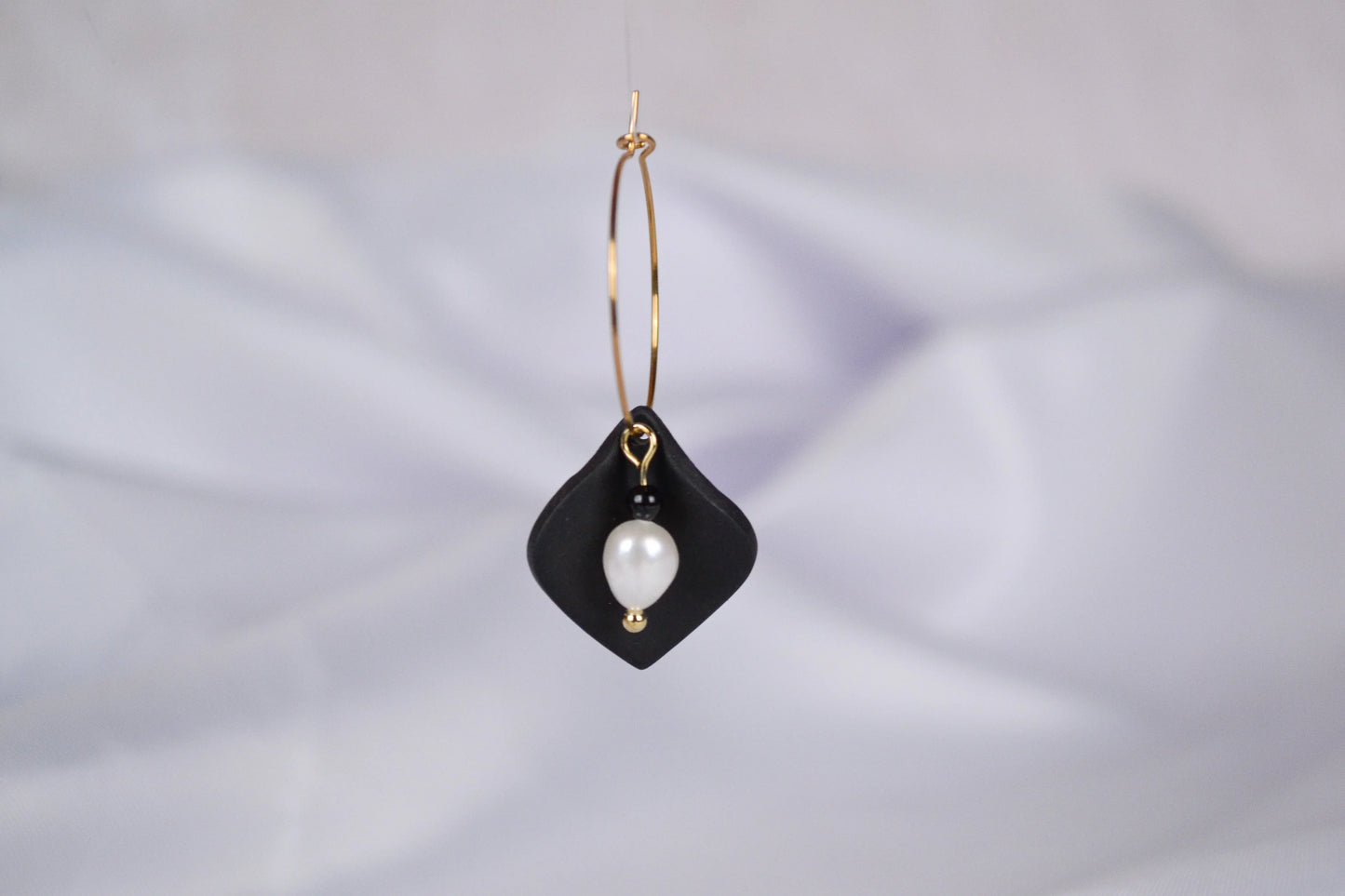 Creolen Leyla in Schwarz