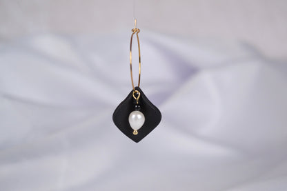 Creolen Leyla in Schwarz