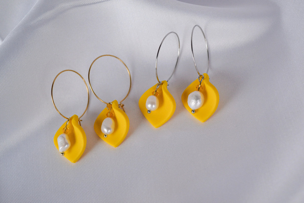 Creolen Leyla in Gelb