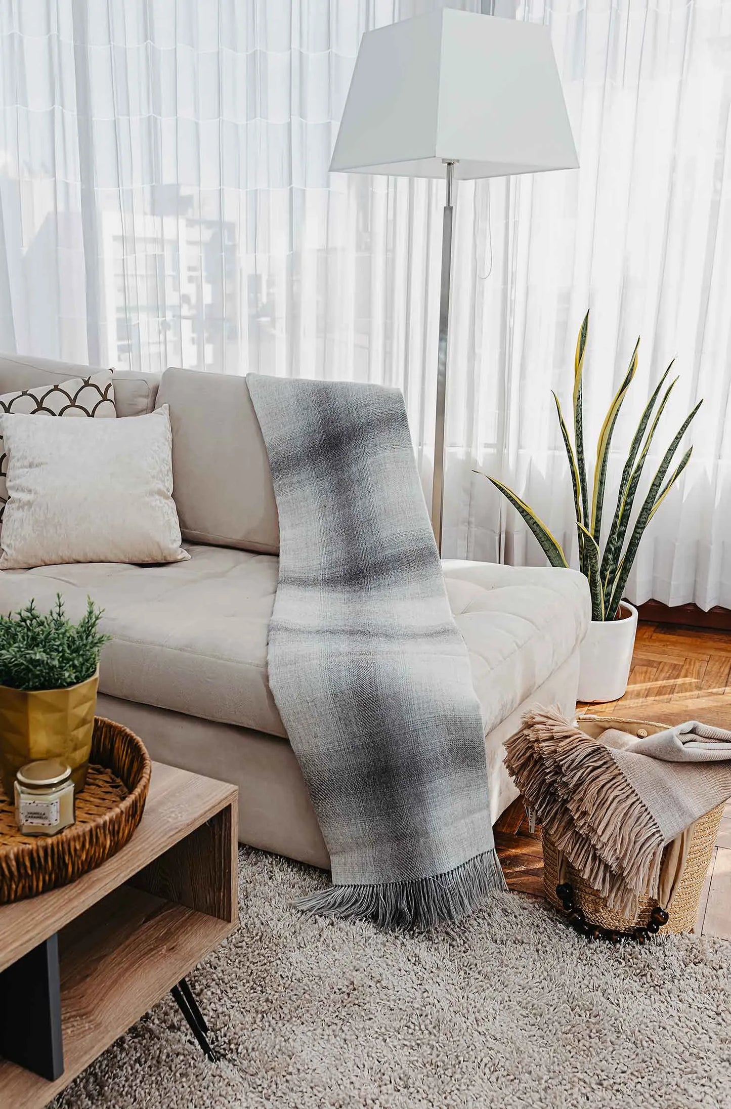 KUNA UKULELE – Edle Decke aus Baby-Alpaka & Seide | Leicht, weich & stilvoll