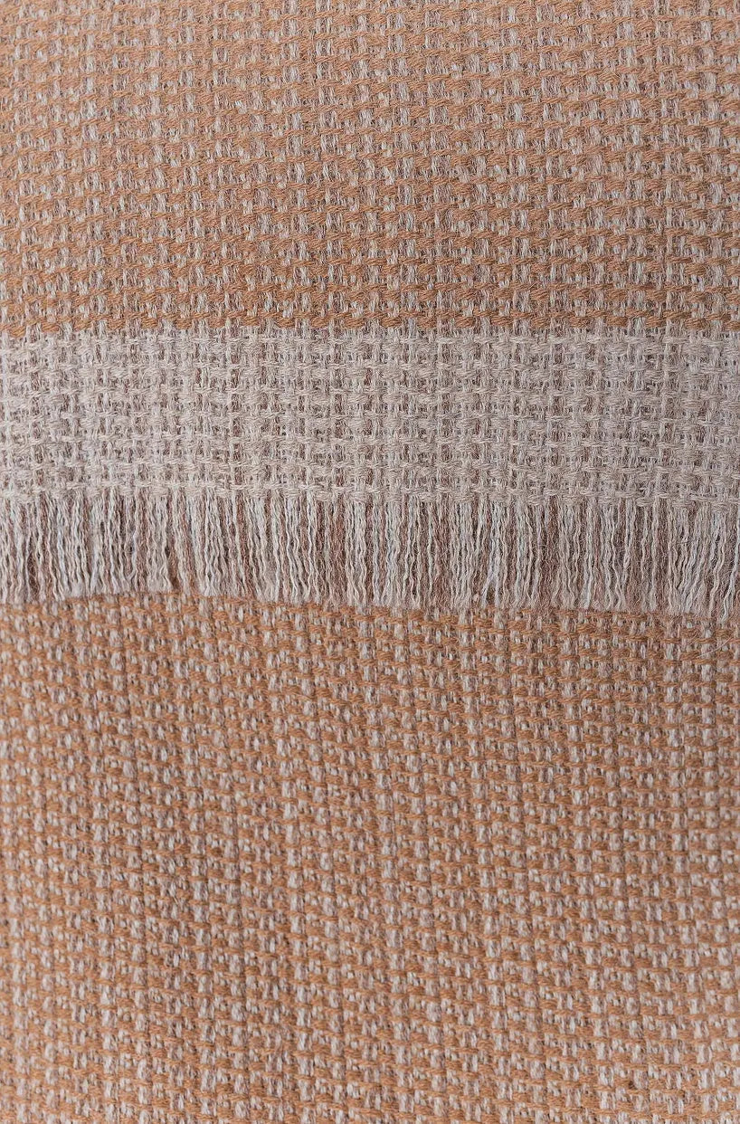 KUNA - Vivir Decke – 70 % Baby‑Alpaka & 30 % Schurwolle (Eco Line, ungefärbt)