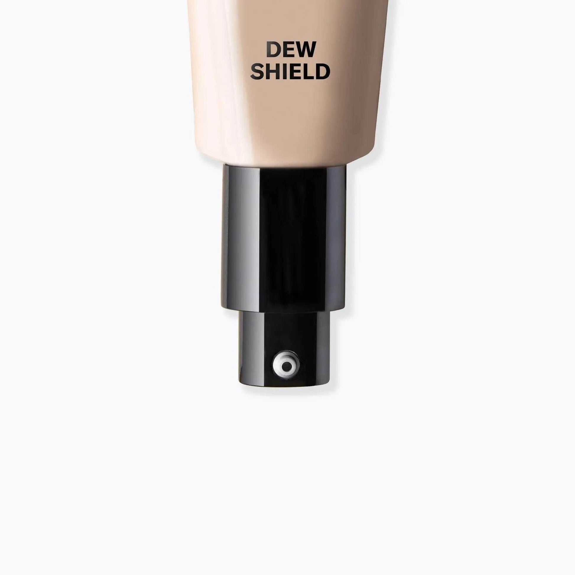 Feuchtigkeitsspendende getönte Creme mit SPF 20 im Pumpspender, Aufschrift Dew Shield