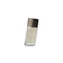 Transparenter Herrenduft Eau de Toilette Flakon mit silbernem Deckel, freigestellt