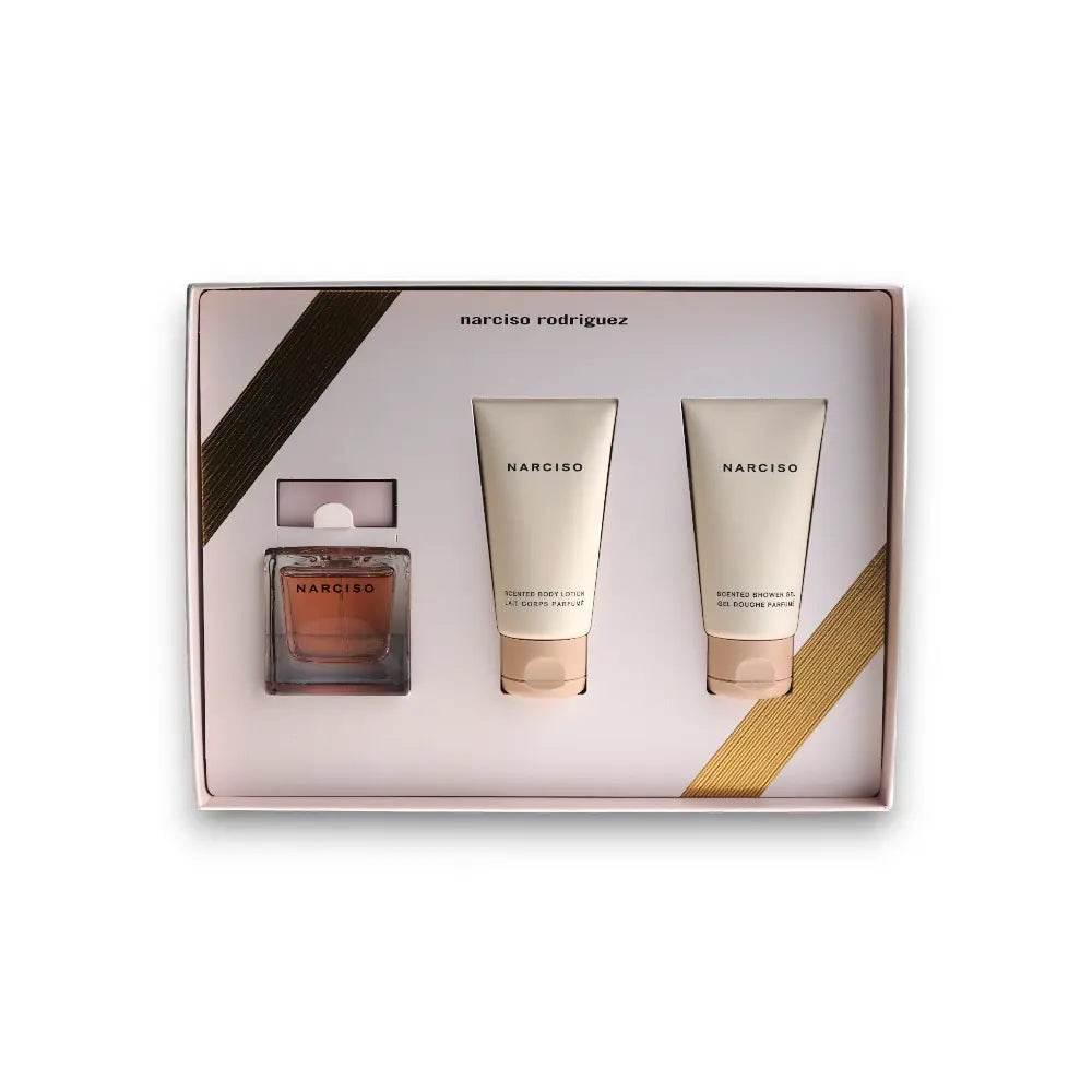 Narciso Duftset mit Eau de Parfum, Bodylotion und Duschgel in Geschenkbox