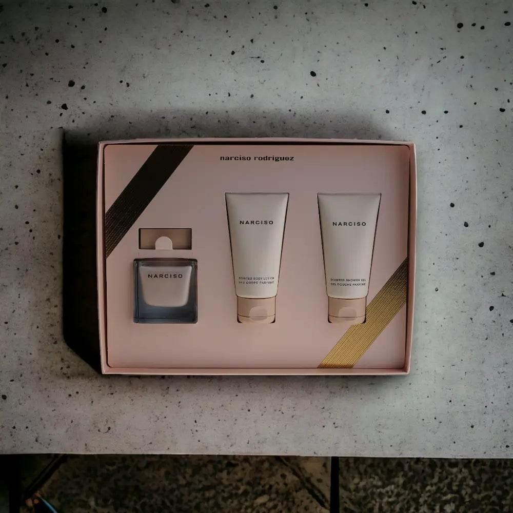 Narciso Poudree Duftset mit Eau de Parfum, Body Lotion und Duschgel in Geschenkbox