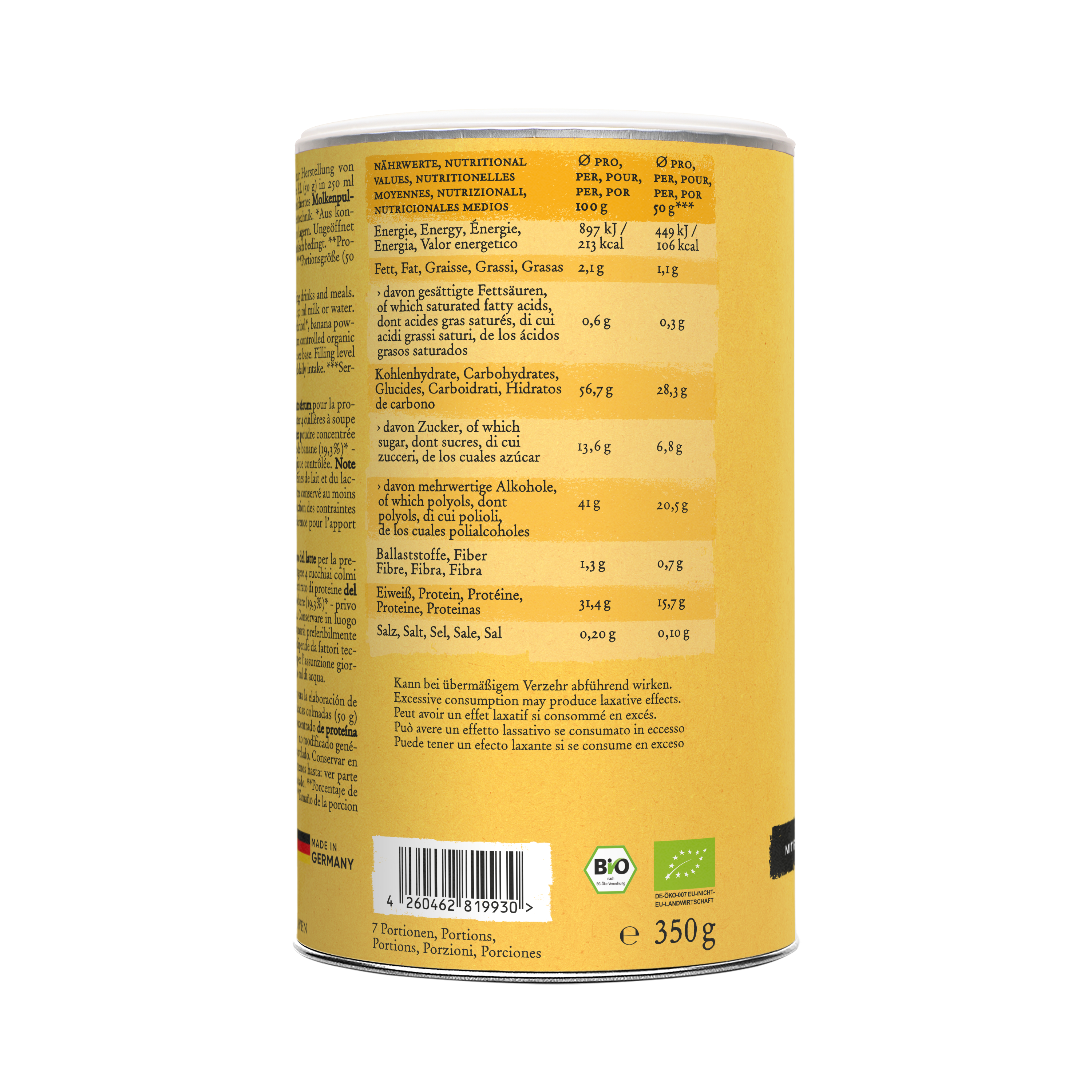 Whey Protein - NO ADDED SUGAR - Banana