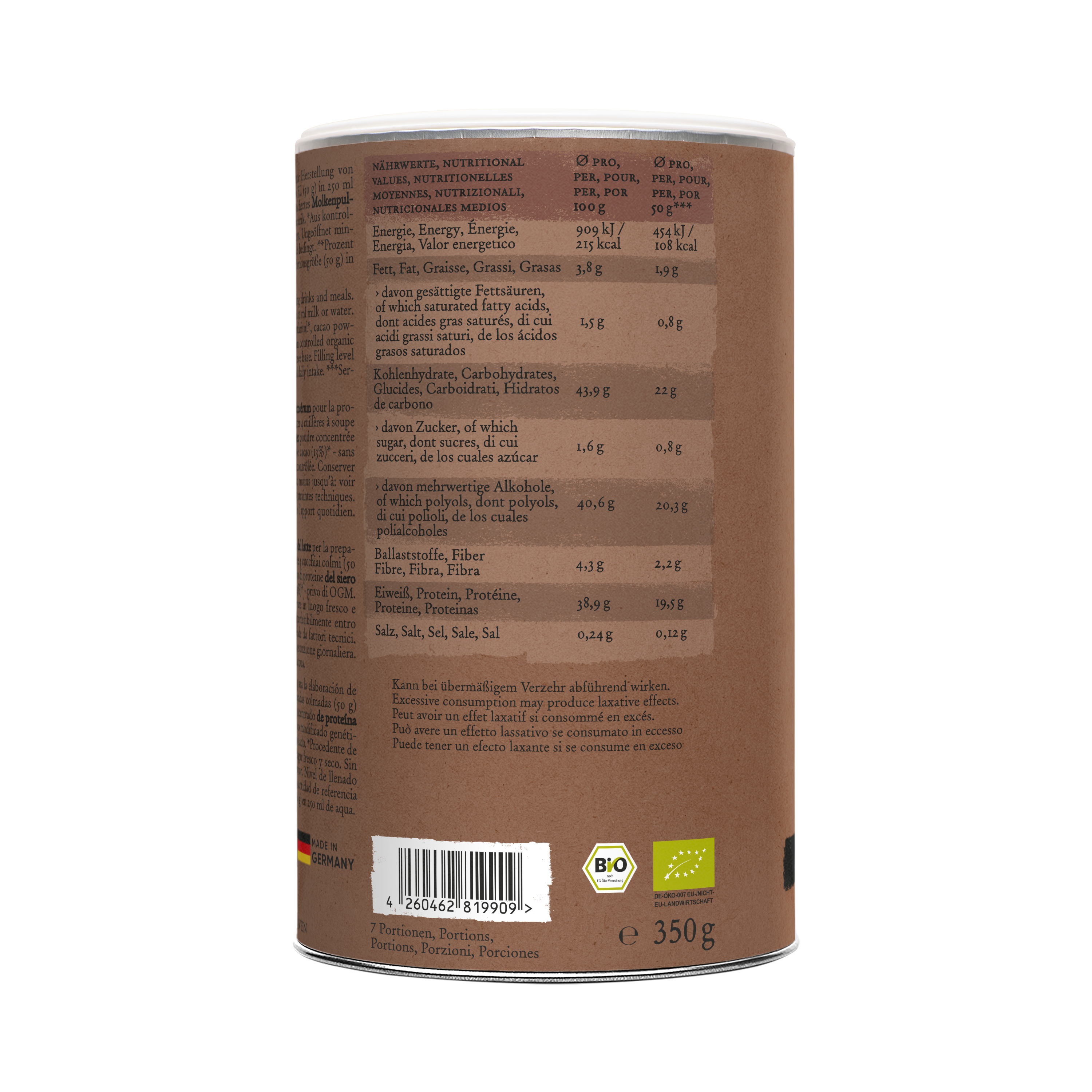 Whey Protein - NO ADDED SUGAR - Cacao
