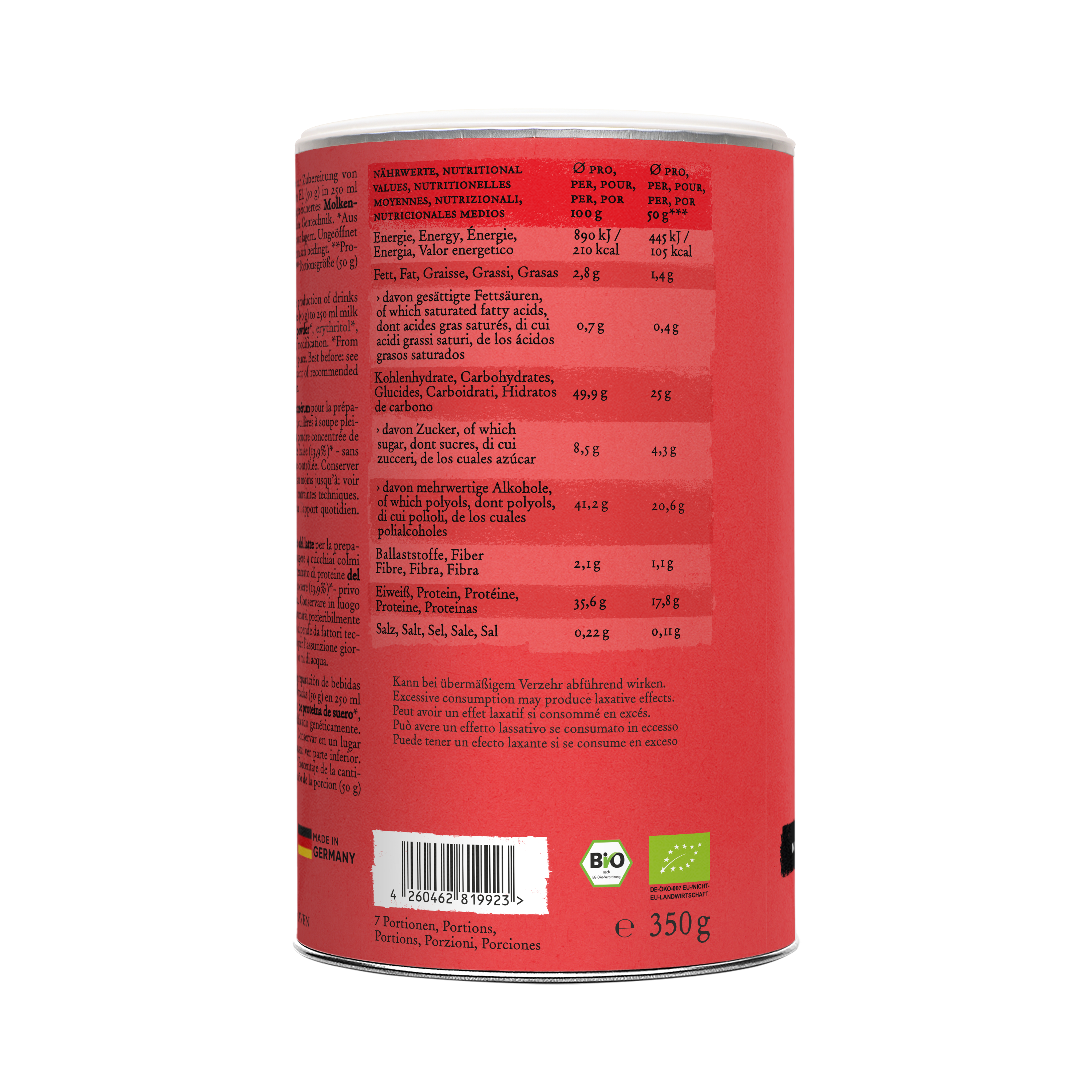 Whey Protein - NO ADDED SUGAR - Strawberry