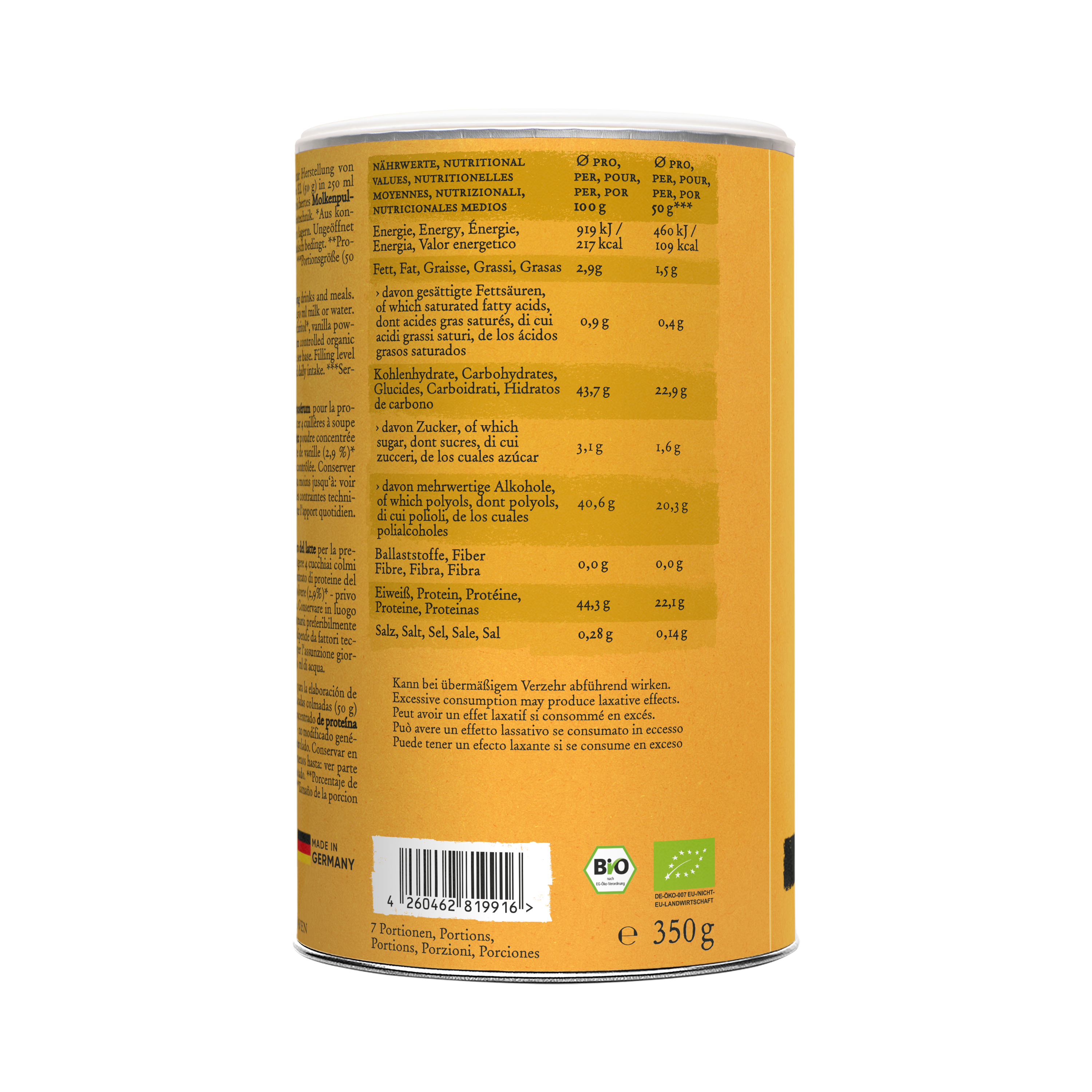Whey Protein - NO ADDED SUGAR - Vanilla