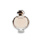 Olympea Eau de Parfum Flakon, runder Glasflakon mit roségoldenen Akzenten, Damenparfum