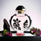 Luxuriöser Olympea Flora Parfümflakon mit floralen Motiven, Blumen und Pflanzen-Deko