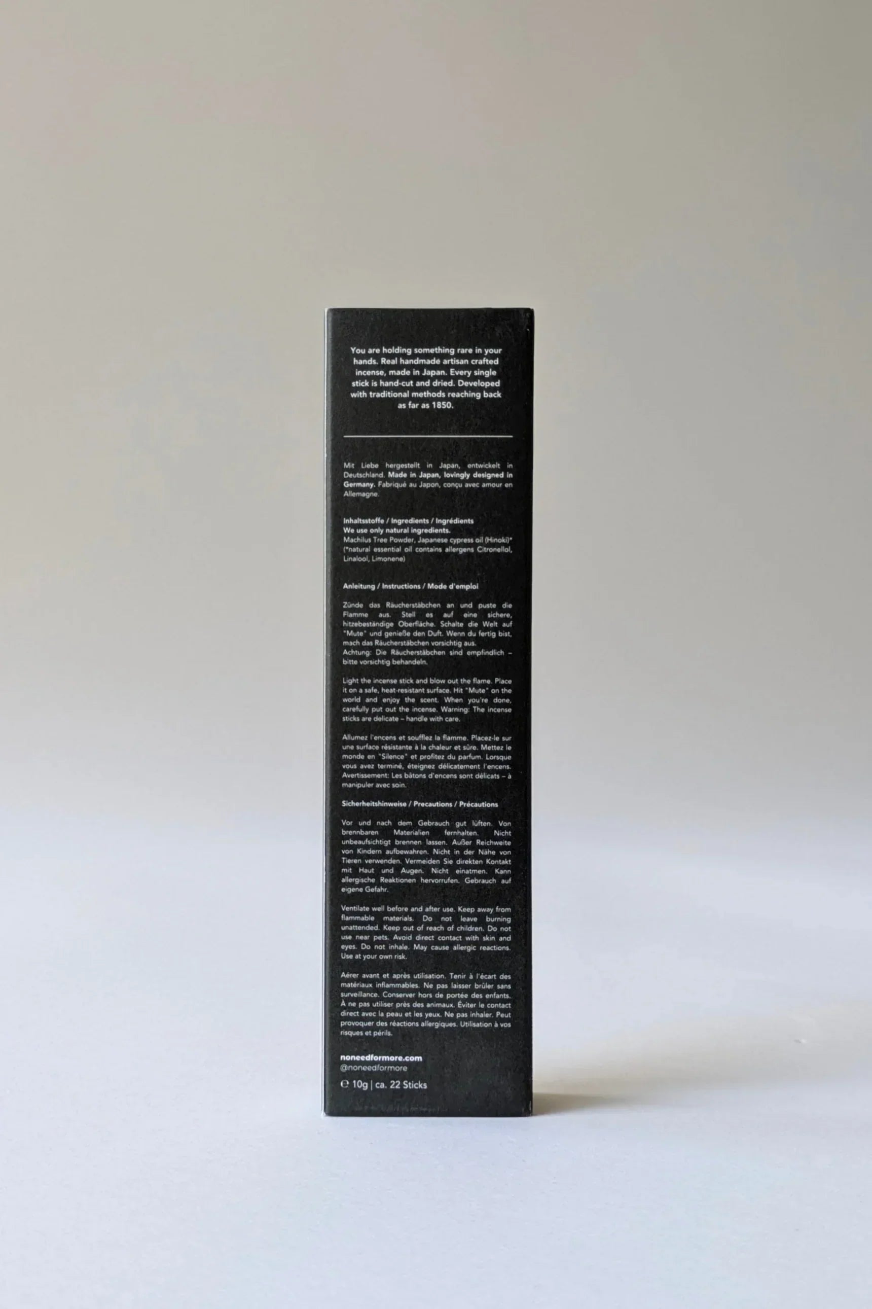 no need for more - Natürliche Räucherstäbchen - ""Forest Walk" - Tanne, Hinoki Zypresse