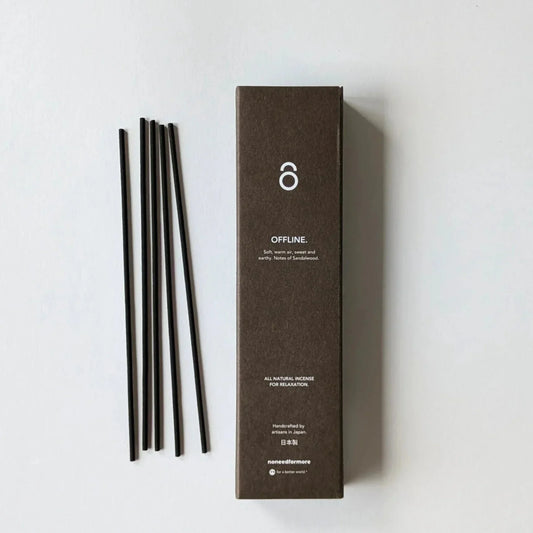 no need for more - Natürliche Räucherstäbchen - "Offline" - sanftes Sandelholz