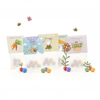 10x5 Blumenmurmeln im Tütchen – Osterdesign