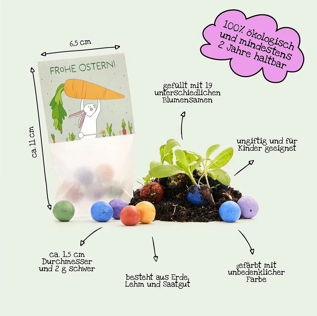 10x5 Blumenmurmeln im Tütchen 