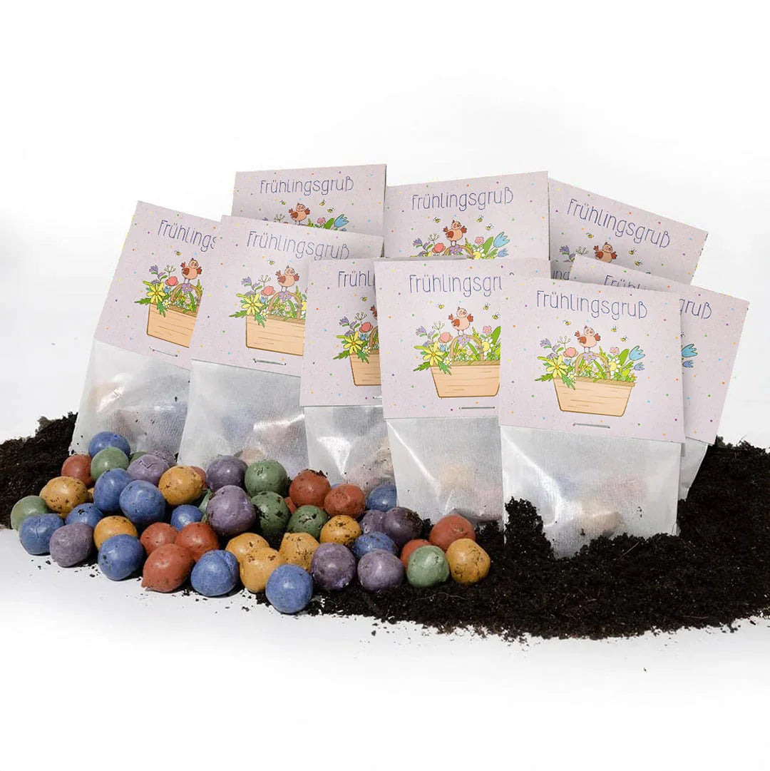 10x5 Blumenmurmeln im Tütchen 