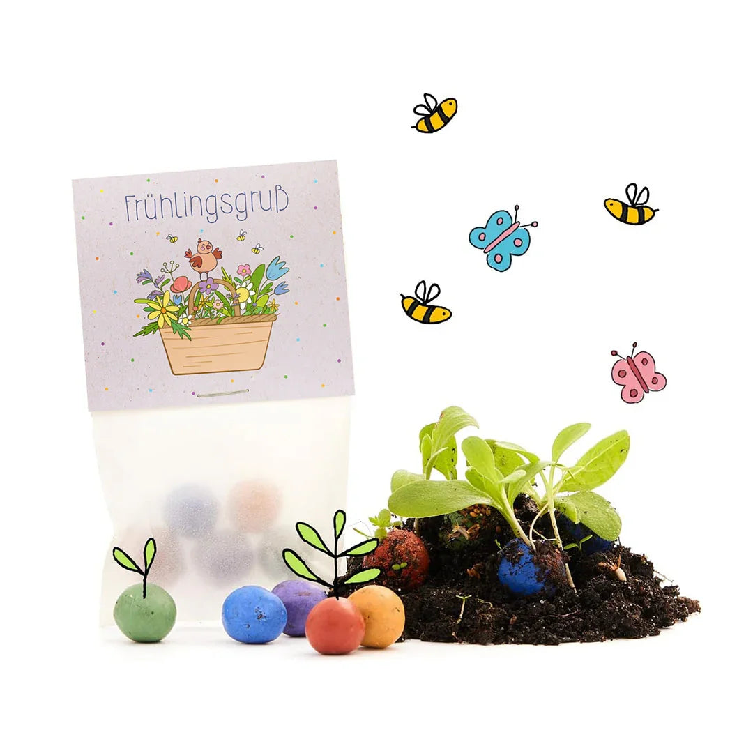 10x5 Blumenmurmeln im Tütchen 