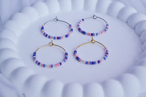 Creolen mit Perlen - Coastal Summer