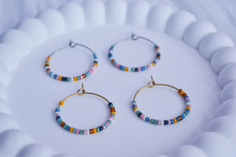 Creolen mit Perlen - Summer Love