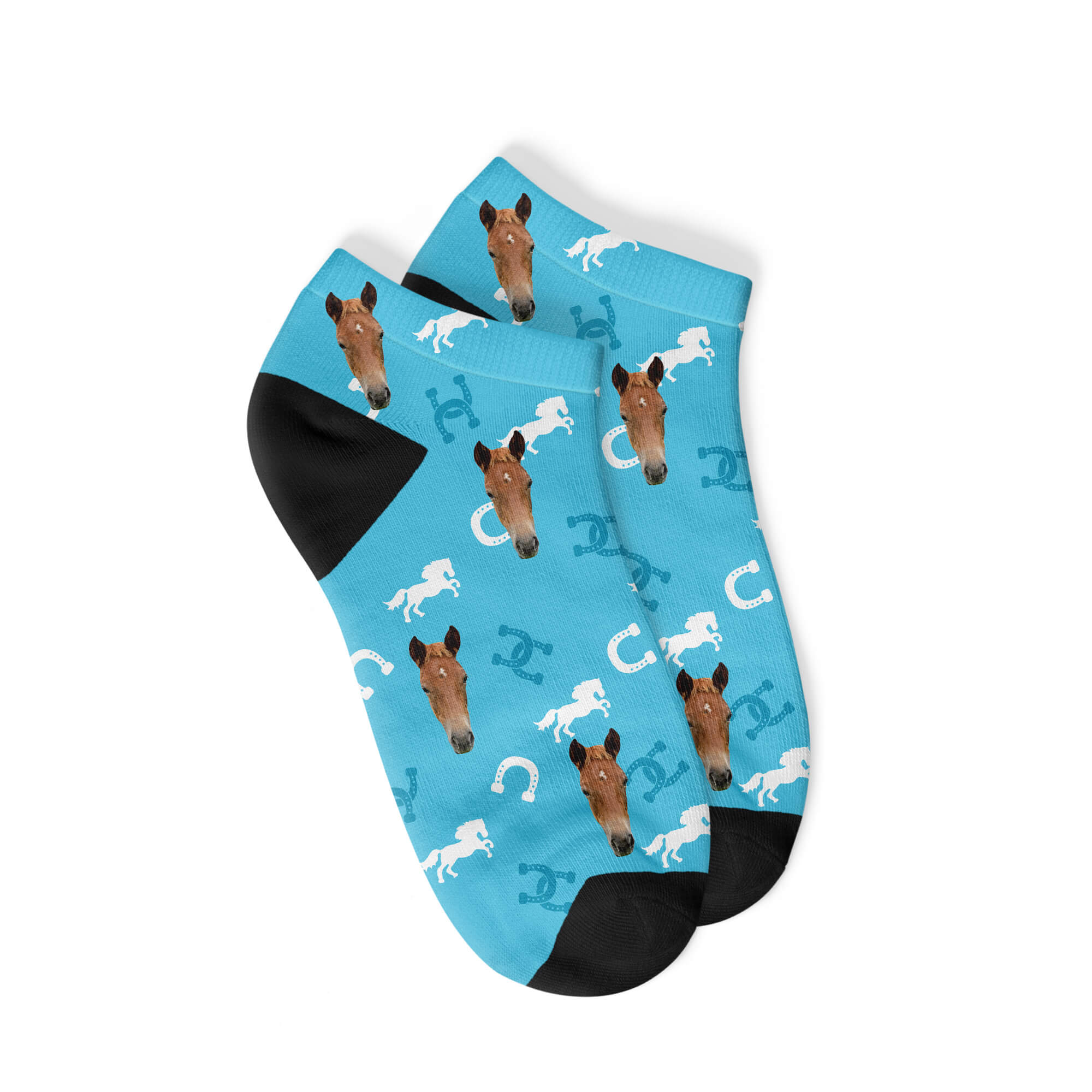 Personalisierte Pferde Sneakersocken