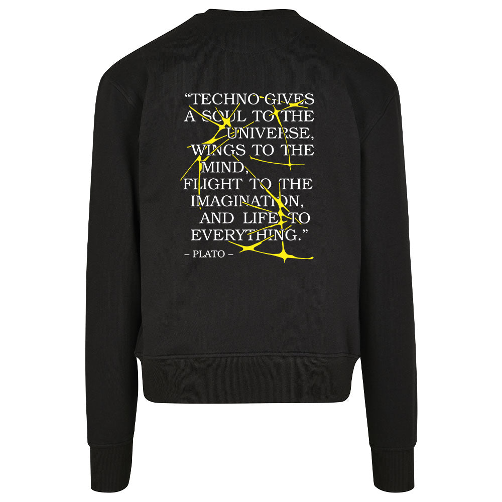 Plato told Sweater (schwarz, unisex)