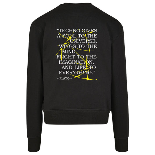Plato told Sweater (schwarz, unisex)