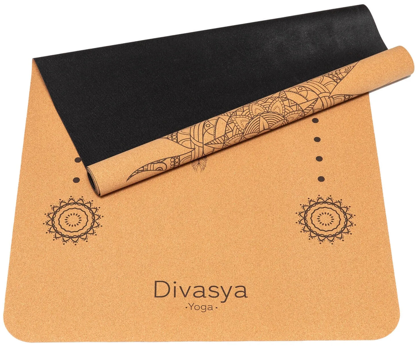 Reise Yogamatte aus Kork & Naturkautschuk - mit Schutzhülle