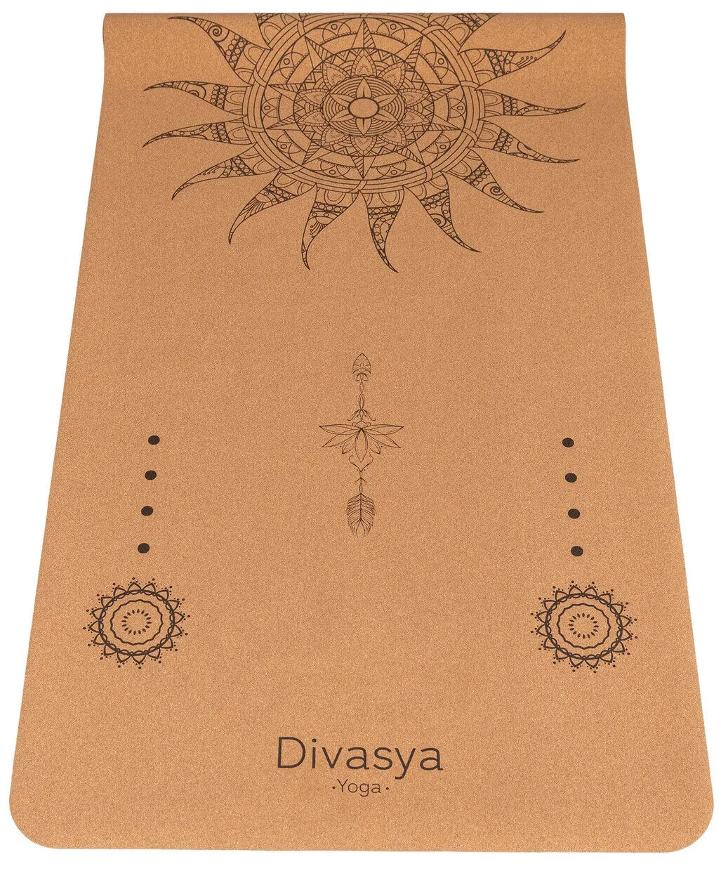 Reise Yogamatte aus Kork & Naturkautschuk - mit Schutzhülle